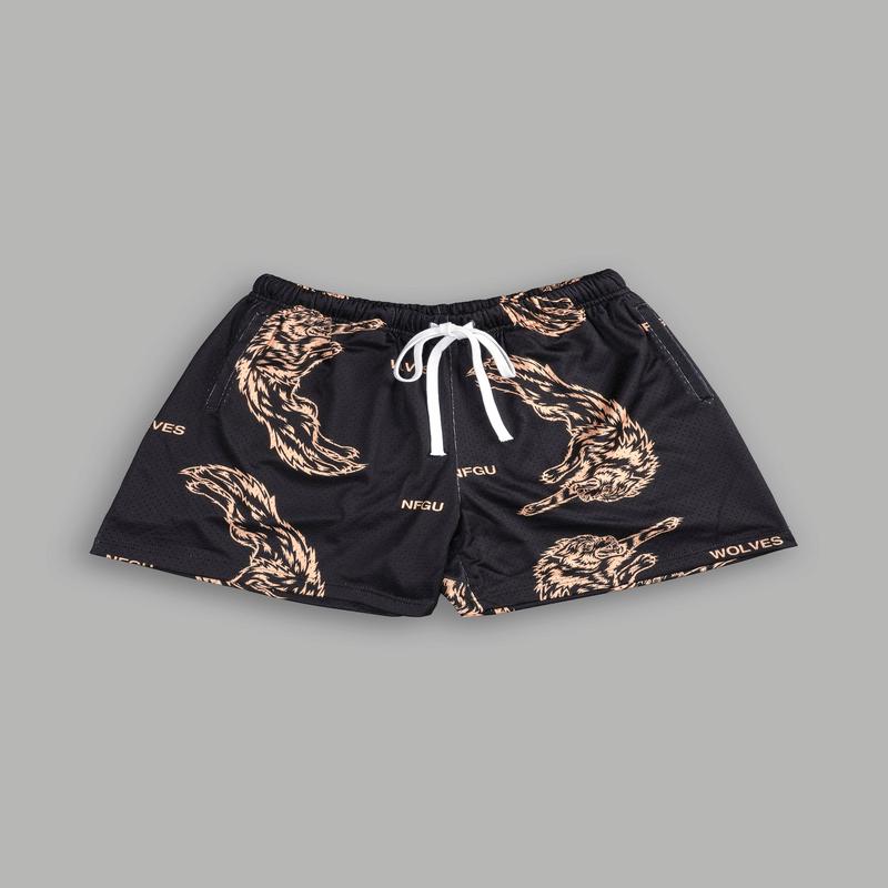 Leap Of Faith Mesh Shorts in Black