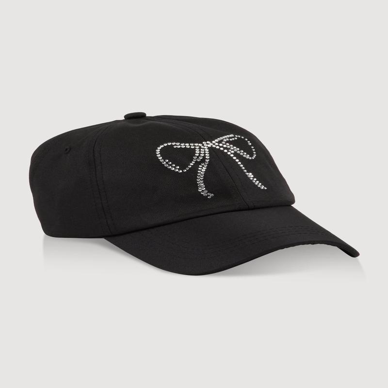 Rhinestone Bow Baseball Cap