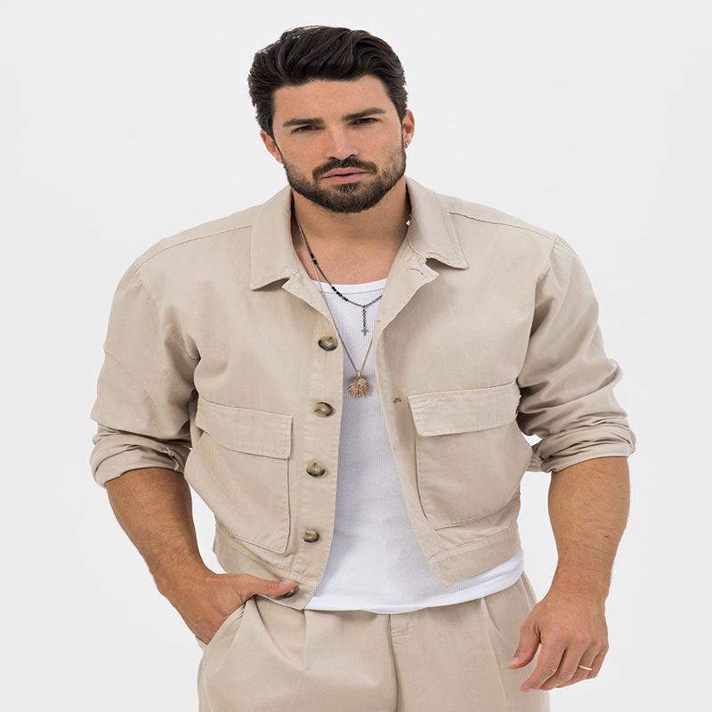 TALAL JACKET IN BEIGE