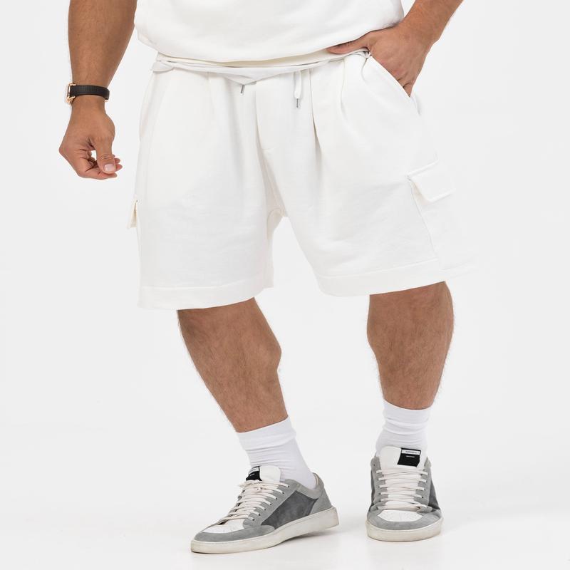 BRODIE SWEATSHORT IN WHITE