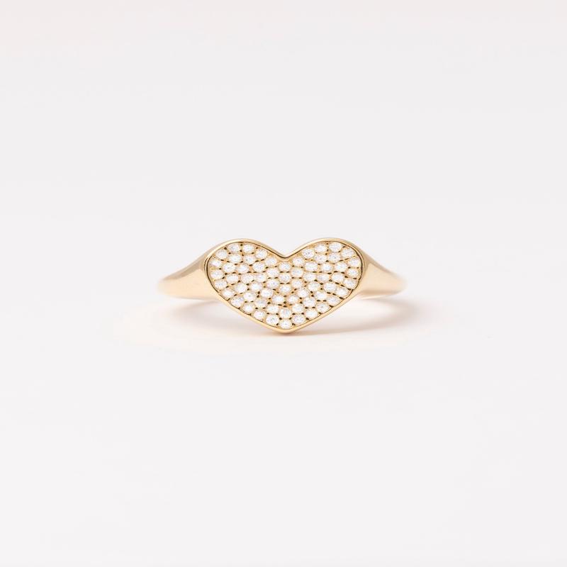 SHEILA HEART RING IN GOLD