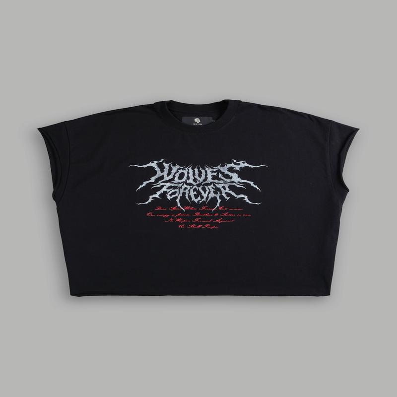 Darc Core "Grunge" Cut Off Tee in Black