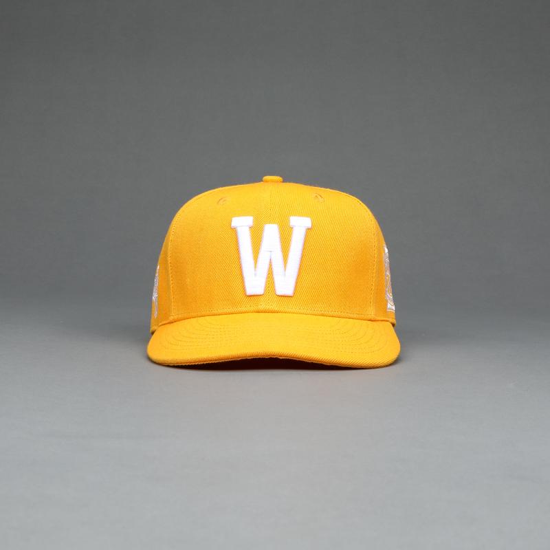 Iron "W" Fitted Hat in Gold