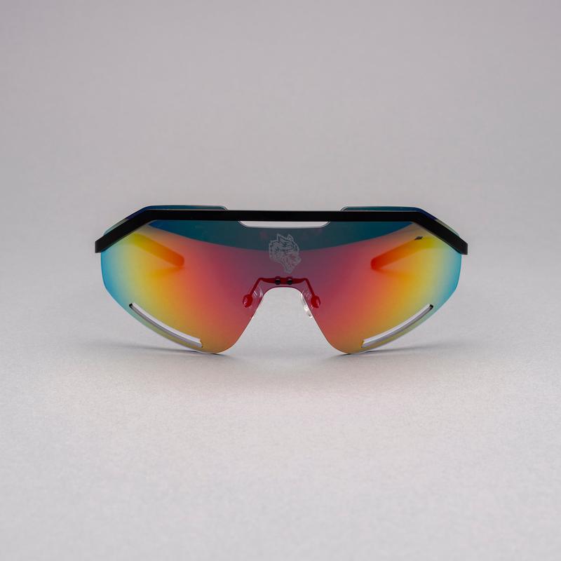 Wolf Head Speeder Glasses in Red