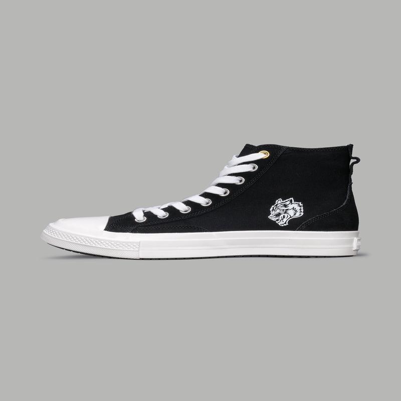 Wolves Forever Sueded Walk 1-DIOS High Top Shoe in Black