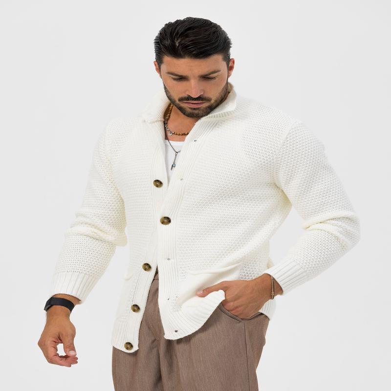 DAICHI CARDIGAN IN CREAM
