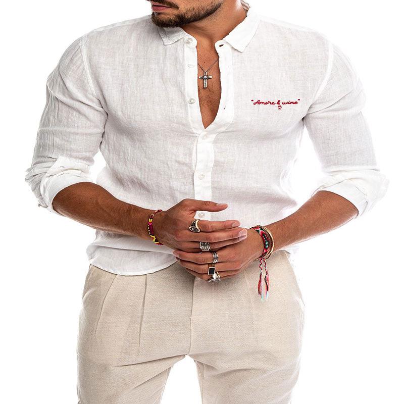 MOSES LMTD CASUAL SHIRT AMORE IN WHITE