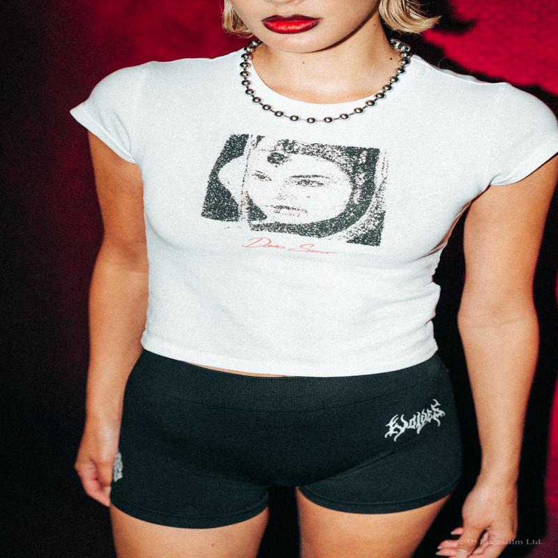 The Queen "Baby" Tee in White