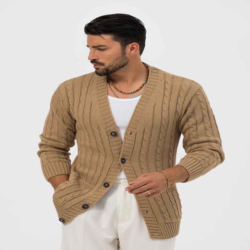 THEODORE CARDIGAN IN CAMEL