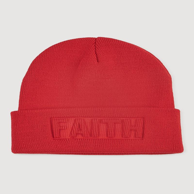 Faith Embossed Beanie