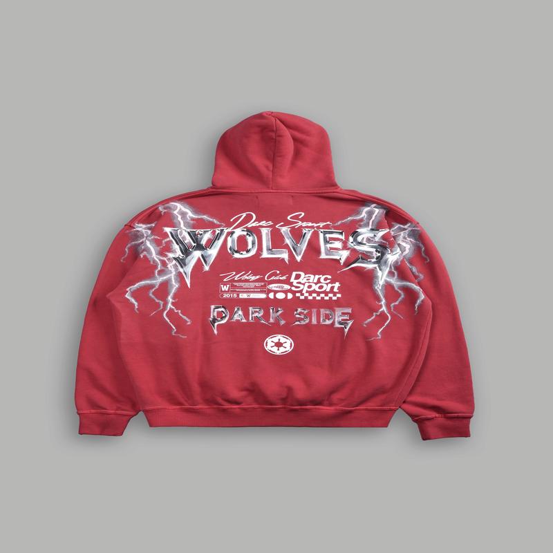 Ride The Lightning "Bishop" Hoodie in Roman Red
