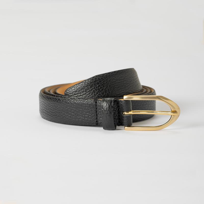 KEITA LEATHER BELT IN BLACK