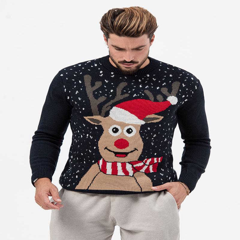 RUDOLF CREWNECK SWEATER IN BLUE