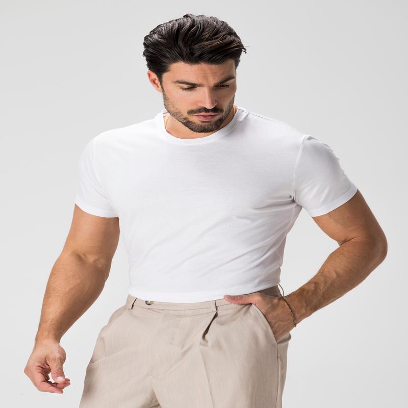 SCOTTISH THREAD T-SHIRT IN WHITE