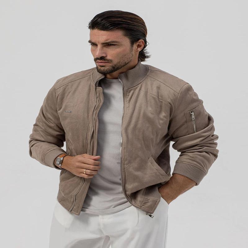 TIKUS BOMBER JACKET IN BEIGE