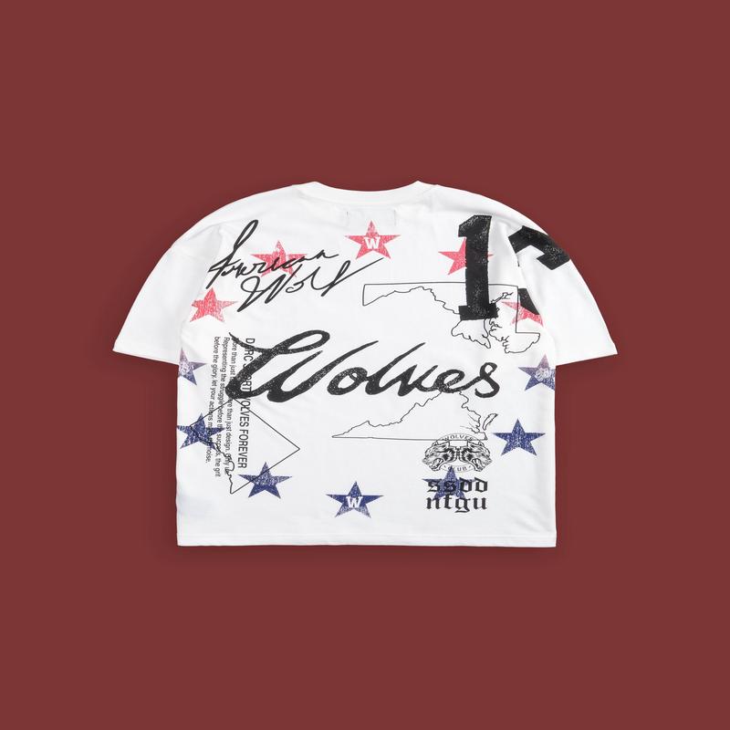 DMV Wolves "Premium" Oversized Tee in Cream