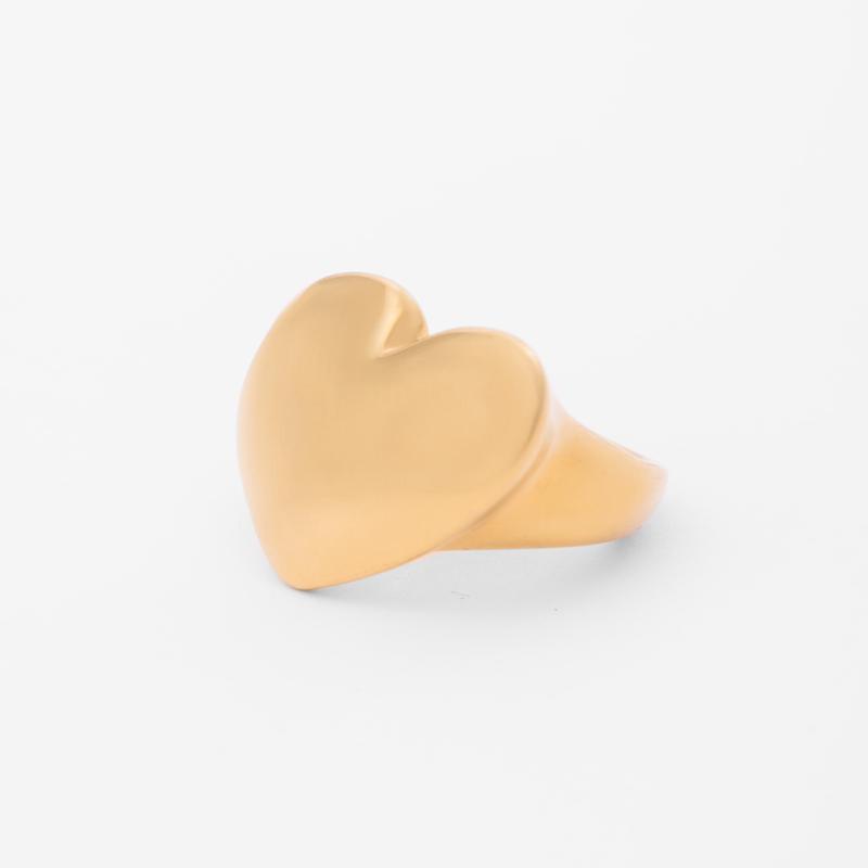 EVELYN HEART RING IN GOLD