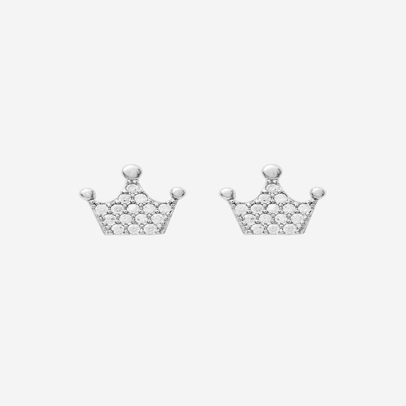 JENNY CROWN EARRINGS IN SILVER