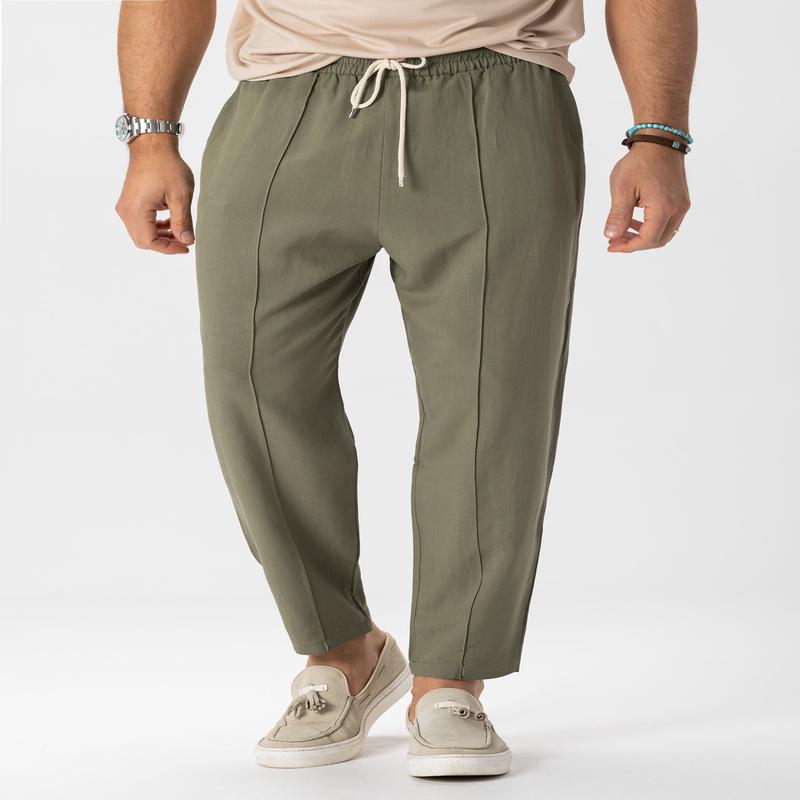 LEON CASUAL PANTS IN GREEN