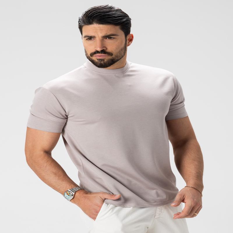 NIGEL BASIC T-SHIRT IN MUD