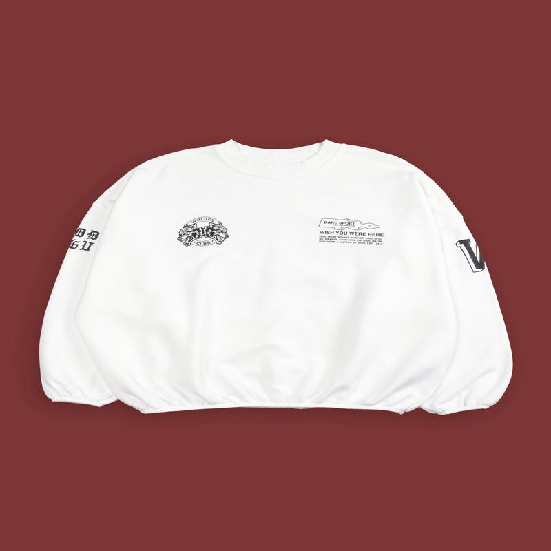 Established S. Hall Unisex Crewneck in Cream