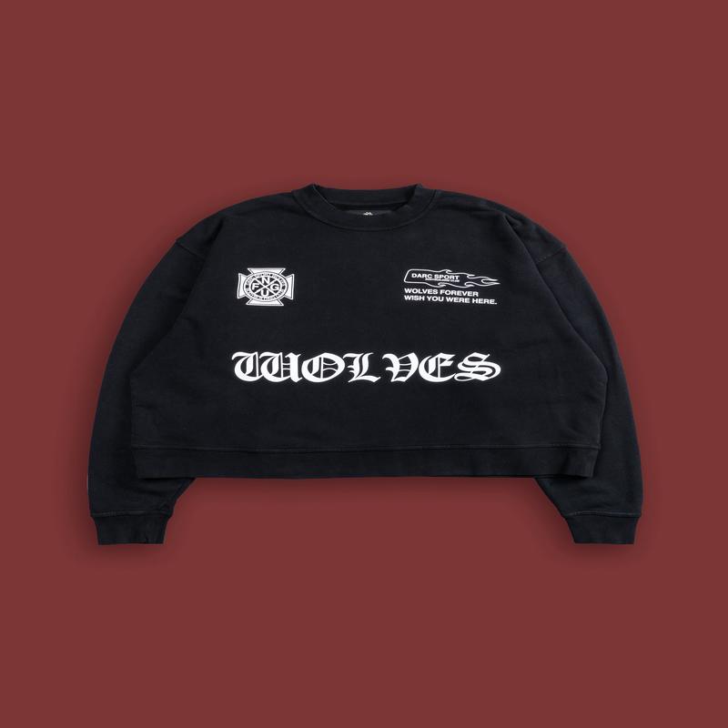 Forged "Box Cut" London Crewneck in Black