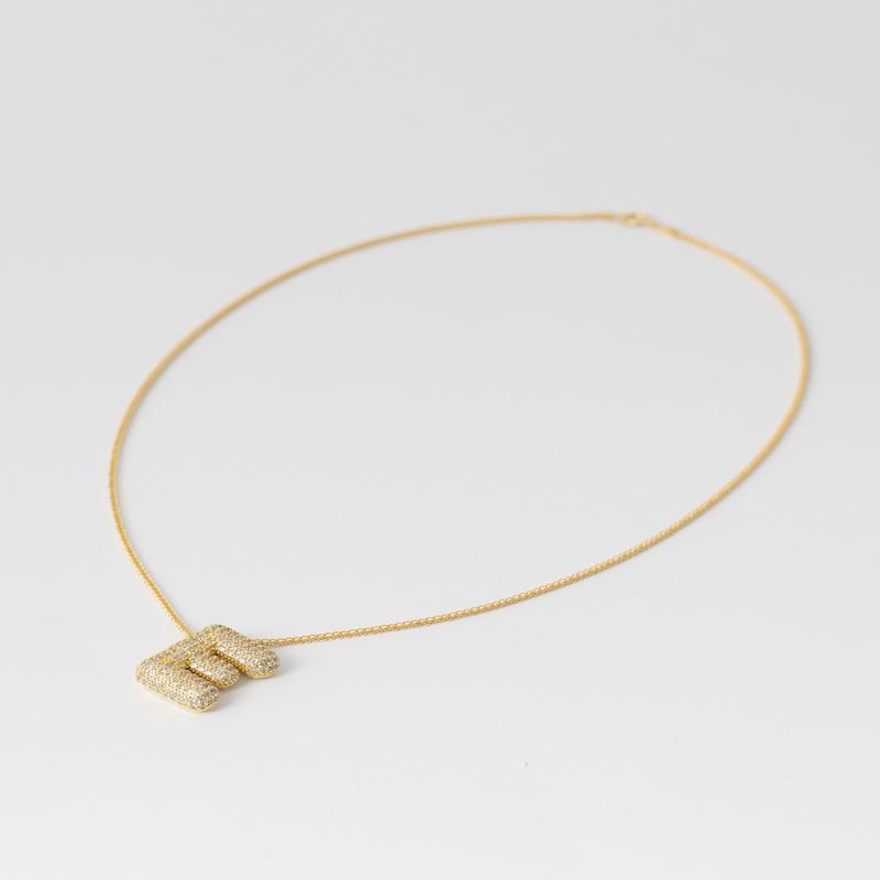 LARA NECKLACE IN GOLD WITH LETTER