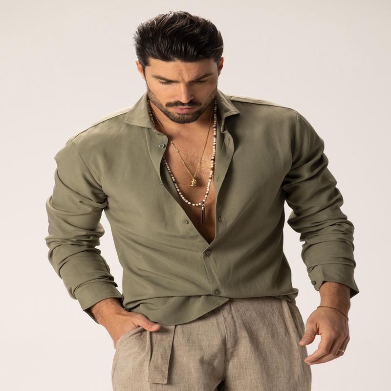 LOGAN CASUAL SHIRT IN SAGE