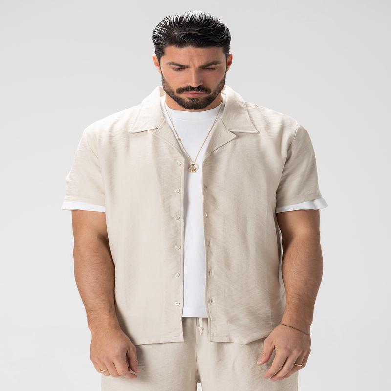 TOBY CASUAL SHIRT IN BEIGE