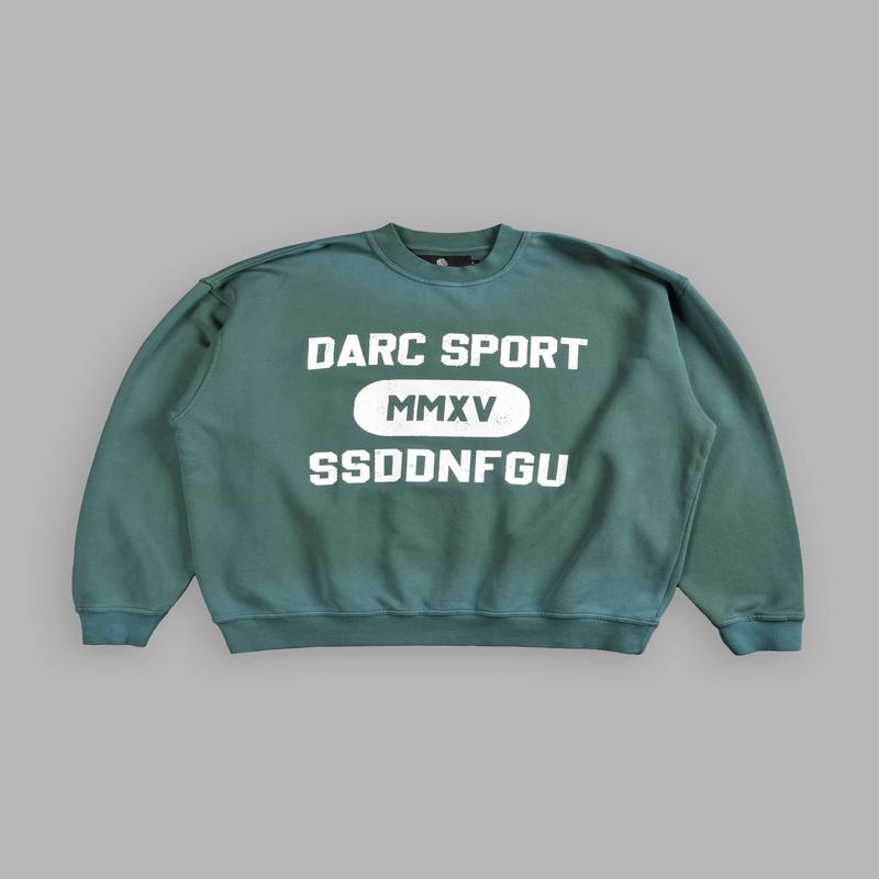 Wolves Forever London Unisex Crewneck in Hunter Green Driftwash