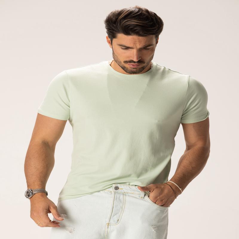 PIQUET BASIC T-SHIRT IN MINT