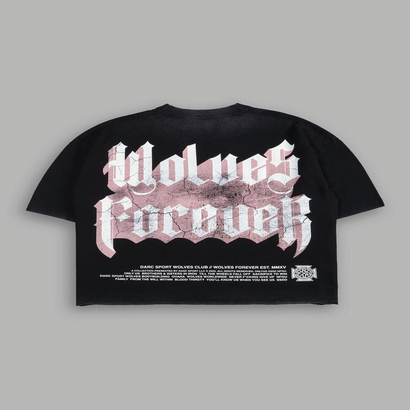 You'll Know Grunge Raw Hem "Box Cut" Tee in Black