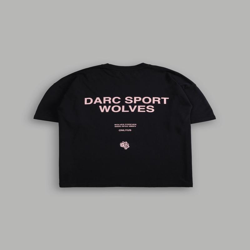 Darc Sport Wolves "Premium" Oversized Tee in Black