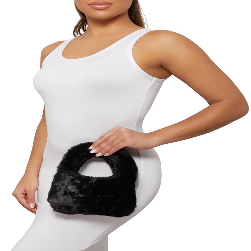 Faux Fur Mini Crossbody Bag