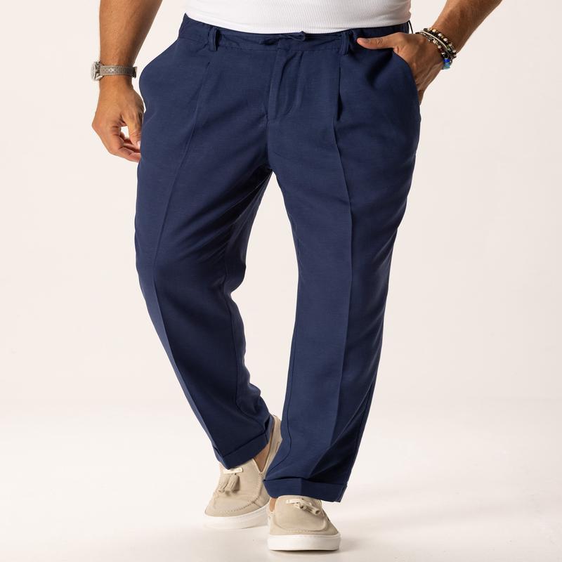 FEDRO LINEN PANTS IN BLUE