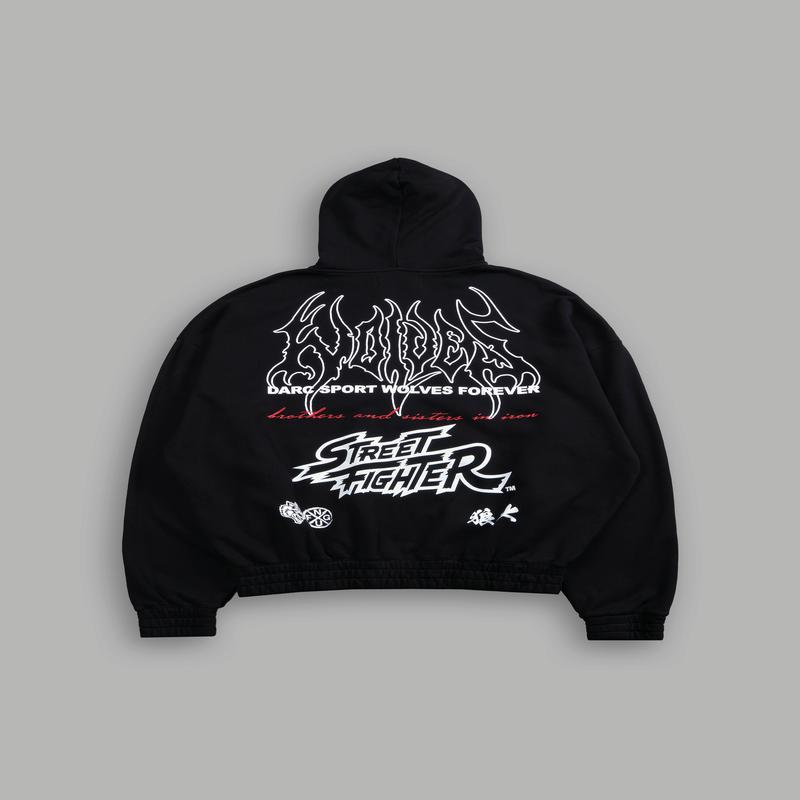 Final Boss "Chambers" Zip Hoodie in Black