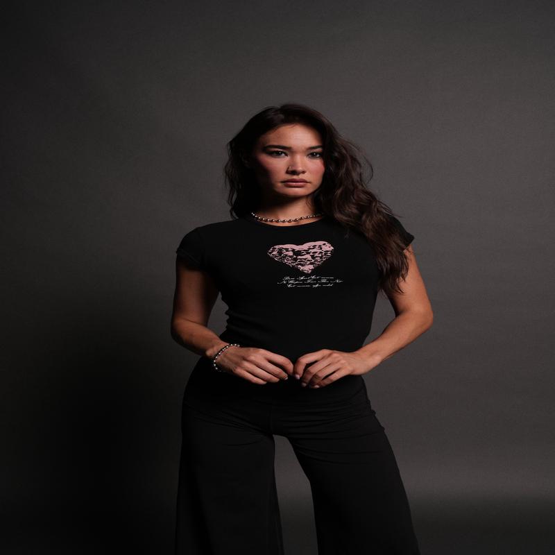 Memento Amore "Baby" Tee in Black