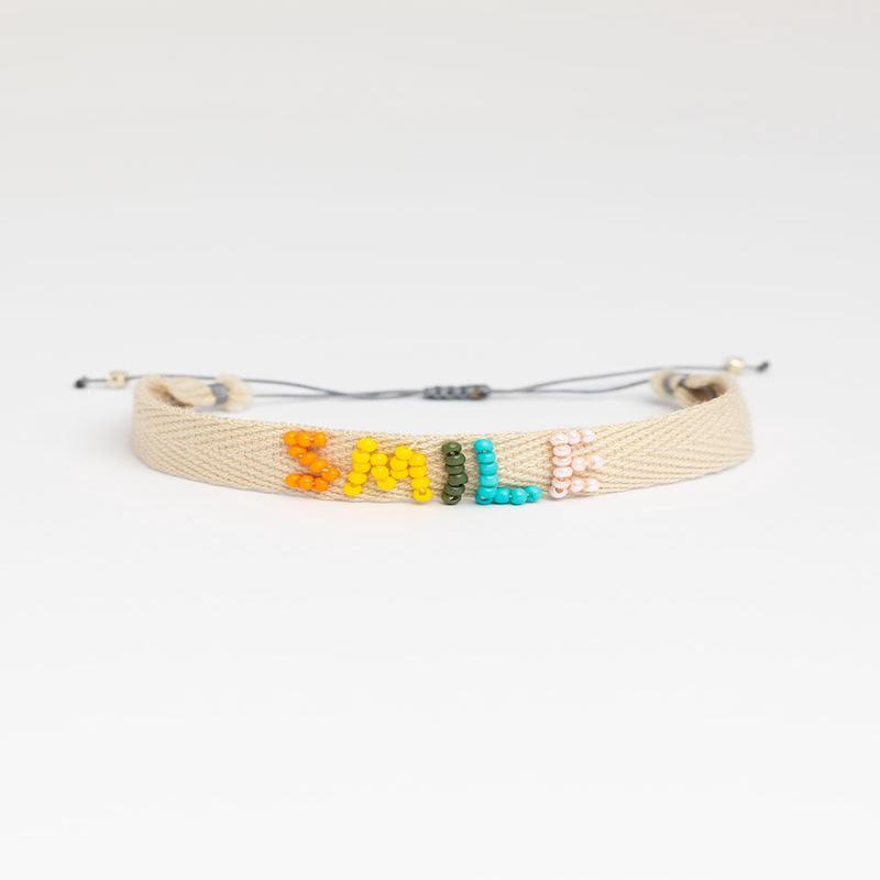 SMILE BRACELET IN BEIGE
