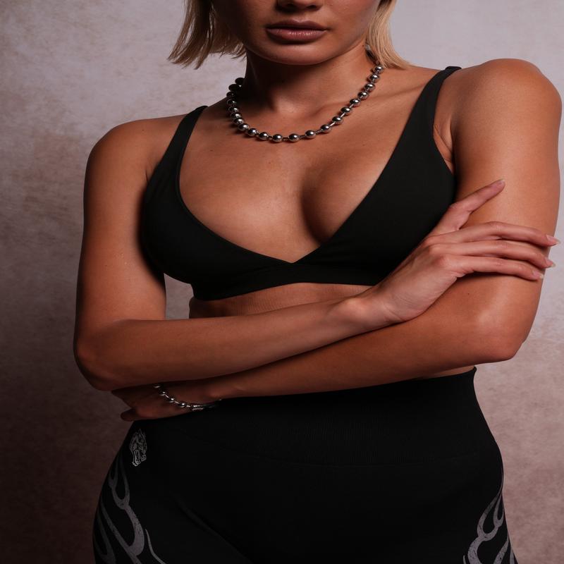 Chopper V Sports Bra in Black