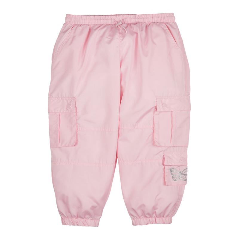 Girls Nylon Cargo Jogger Pants