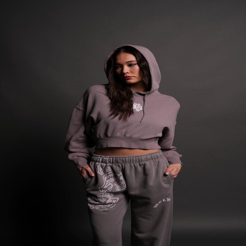 Icon "Ava" Hoodie in Pale Gray
