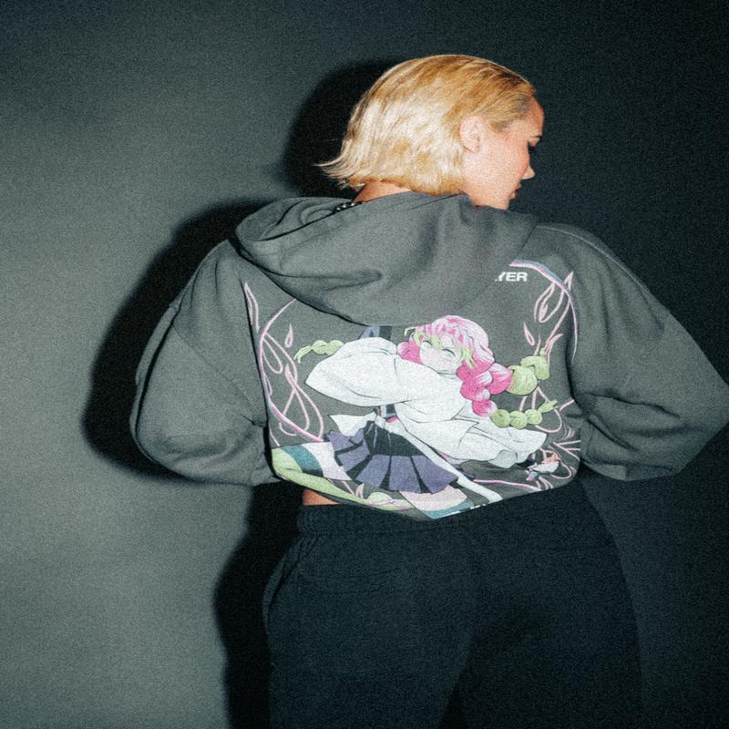 Her Fire She "Pierce" Hoodie in Wolf Gray