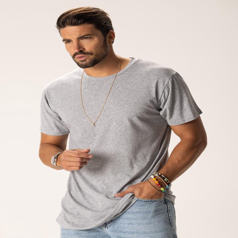 LONG BASIC T-SHIRT IN GREY