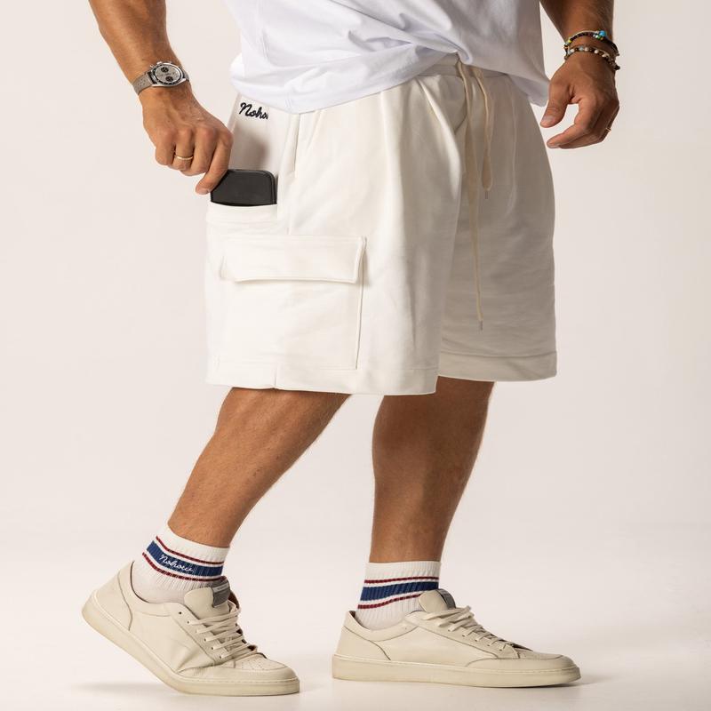 BRODIE SWEATSHORT IN CREAM