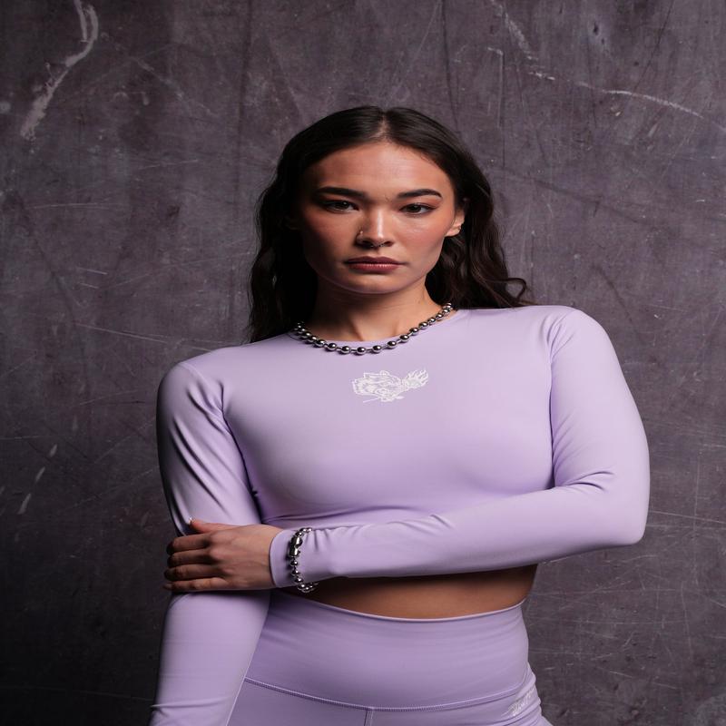 The Wolf and The Rose L/S "Energy" Top in Ghost Orchid