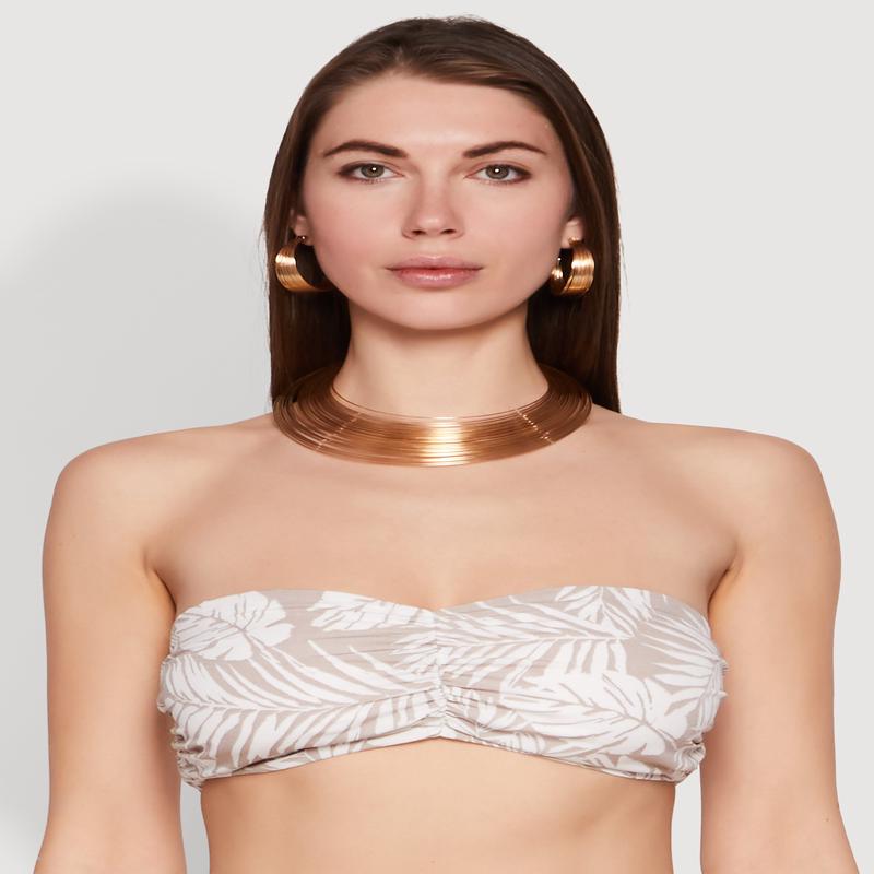 Ruched Front Bandeau Top