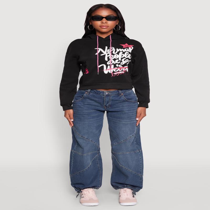 Be Weird Graphic Hooded Sweatshirt