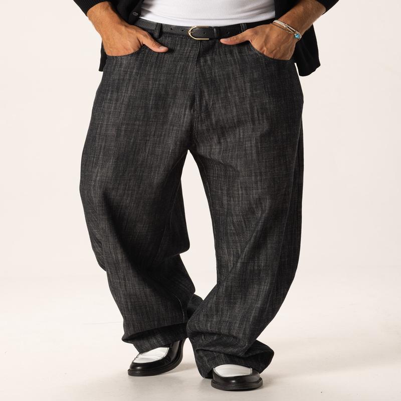 CHOMEI BAGGY JEANS IN BLACK