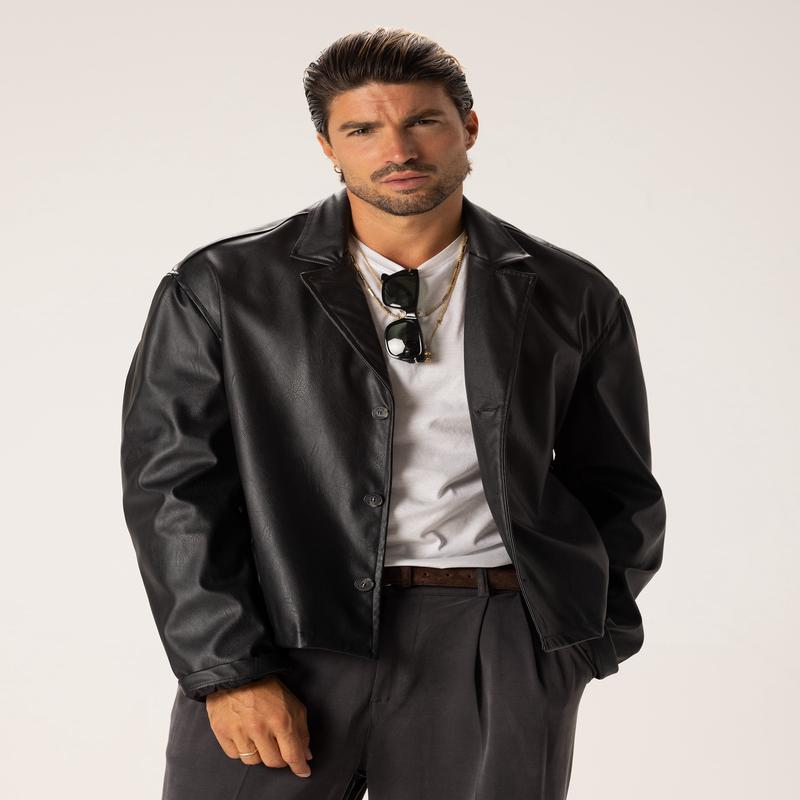 DAIKI BLAZER JACKET IN BLACK