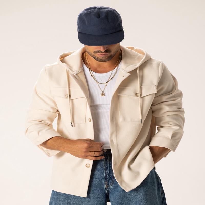 HARUTO HOODIE JACKET IN CREAM